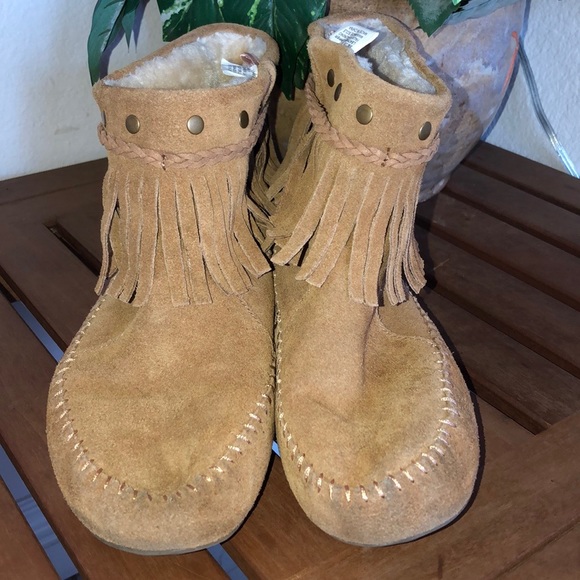 lucky brand moccasin booties